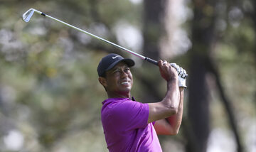 Tiger Woods na mistrzostwach w Augusta w stanie Georgia, 2020