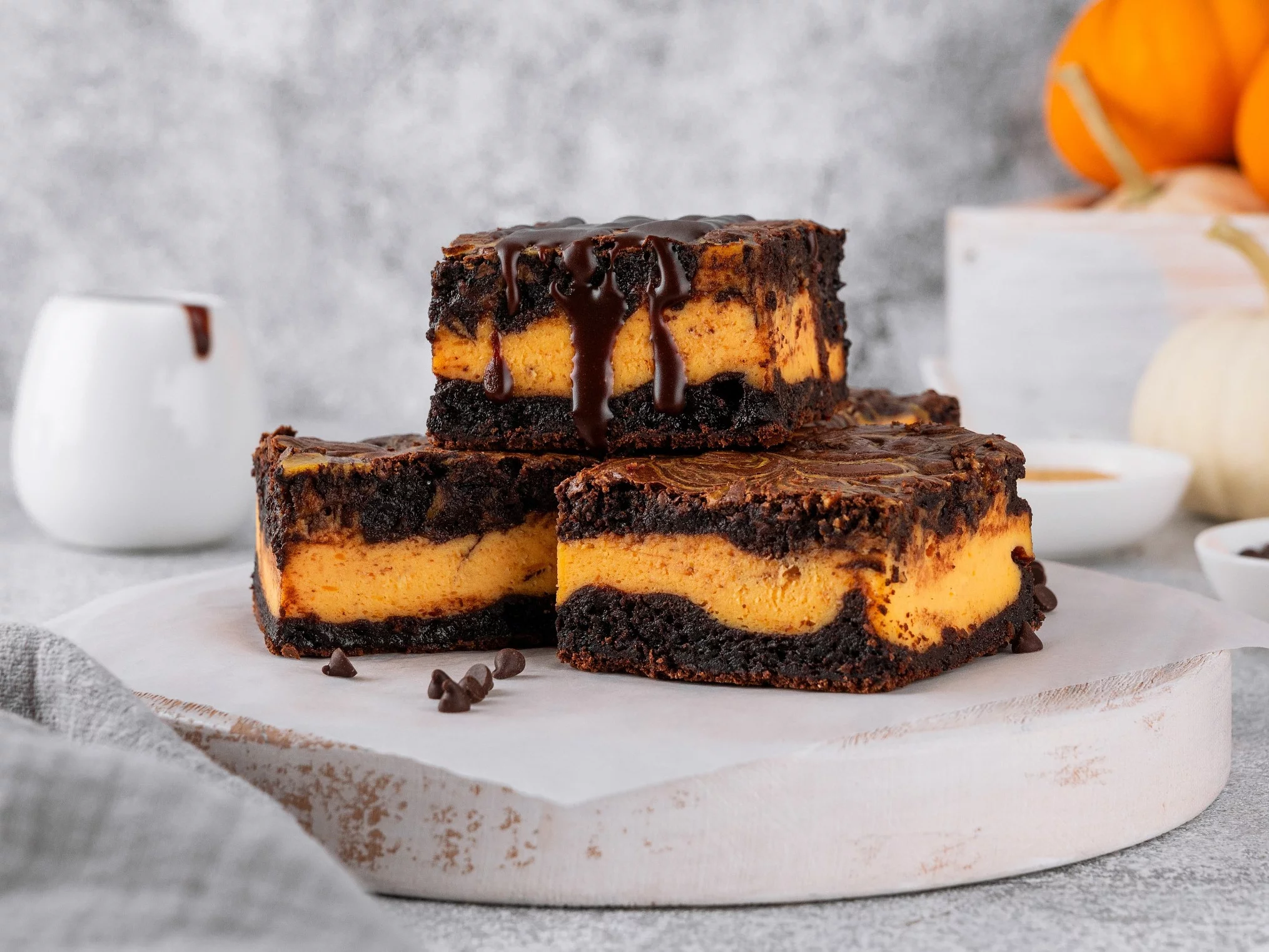 Brownie z dyniowym wypełnienim