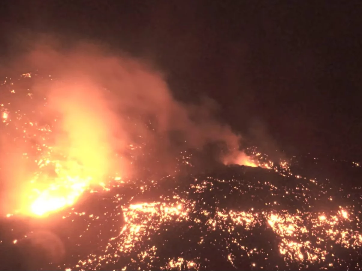 Widok na wulkan Kilauea na Hawajach