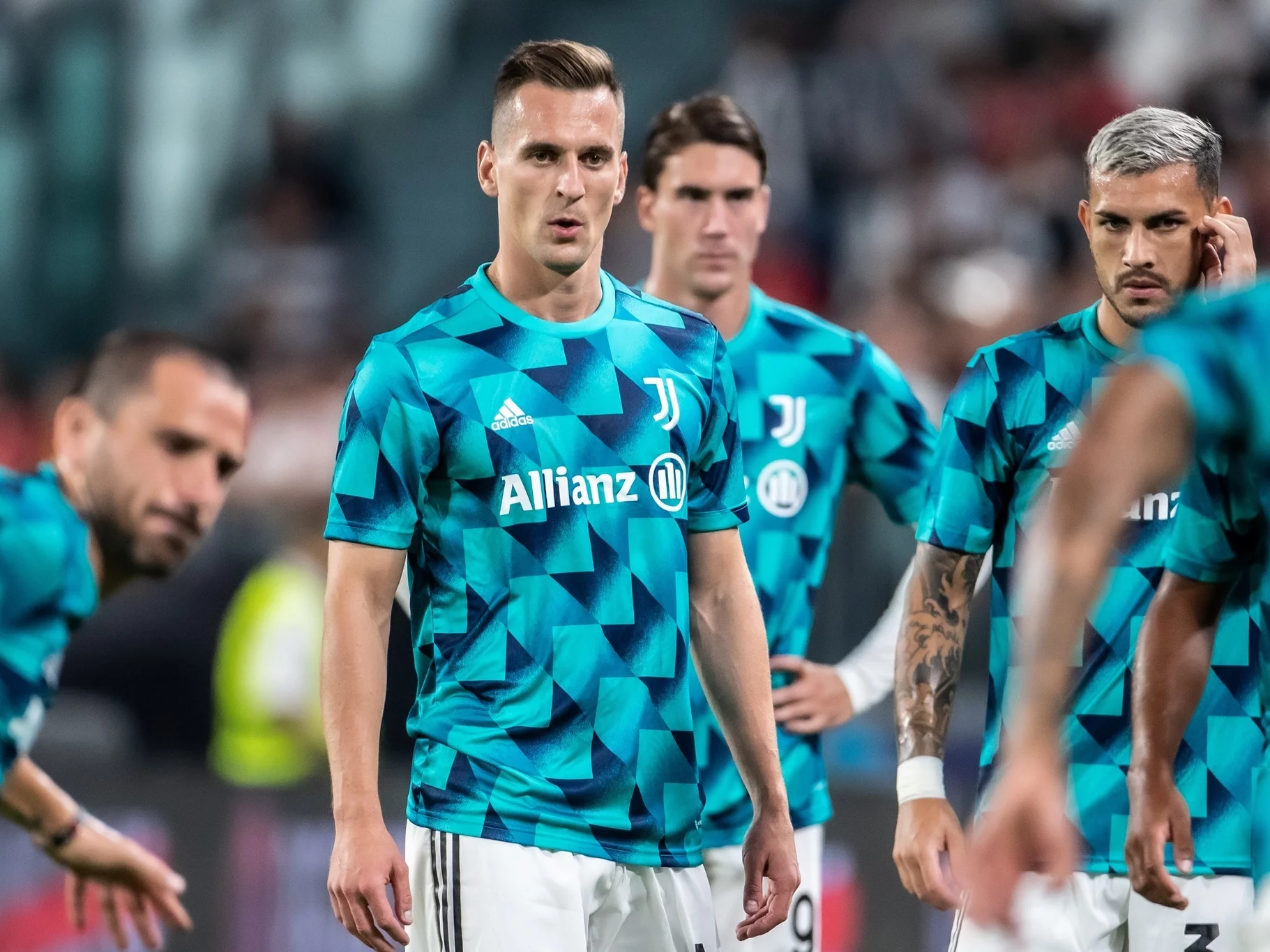 Leonardo Bonucci, Arkadiusz Milik, Dusan Vlahović, Leandro Paredes