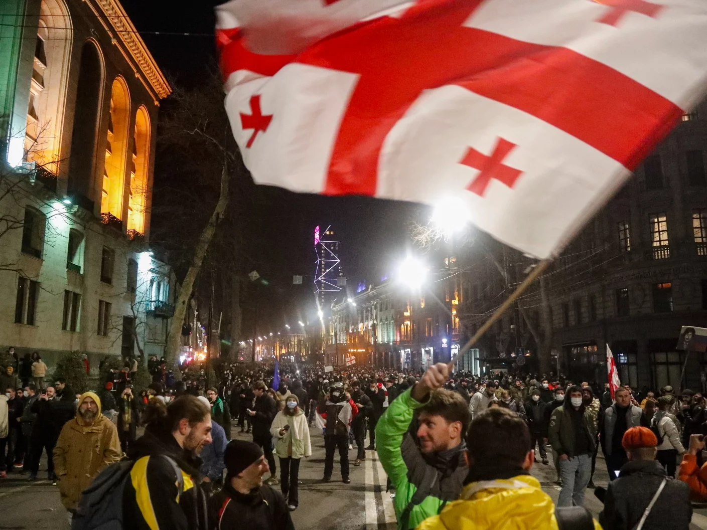 Protest w Tbilisi