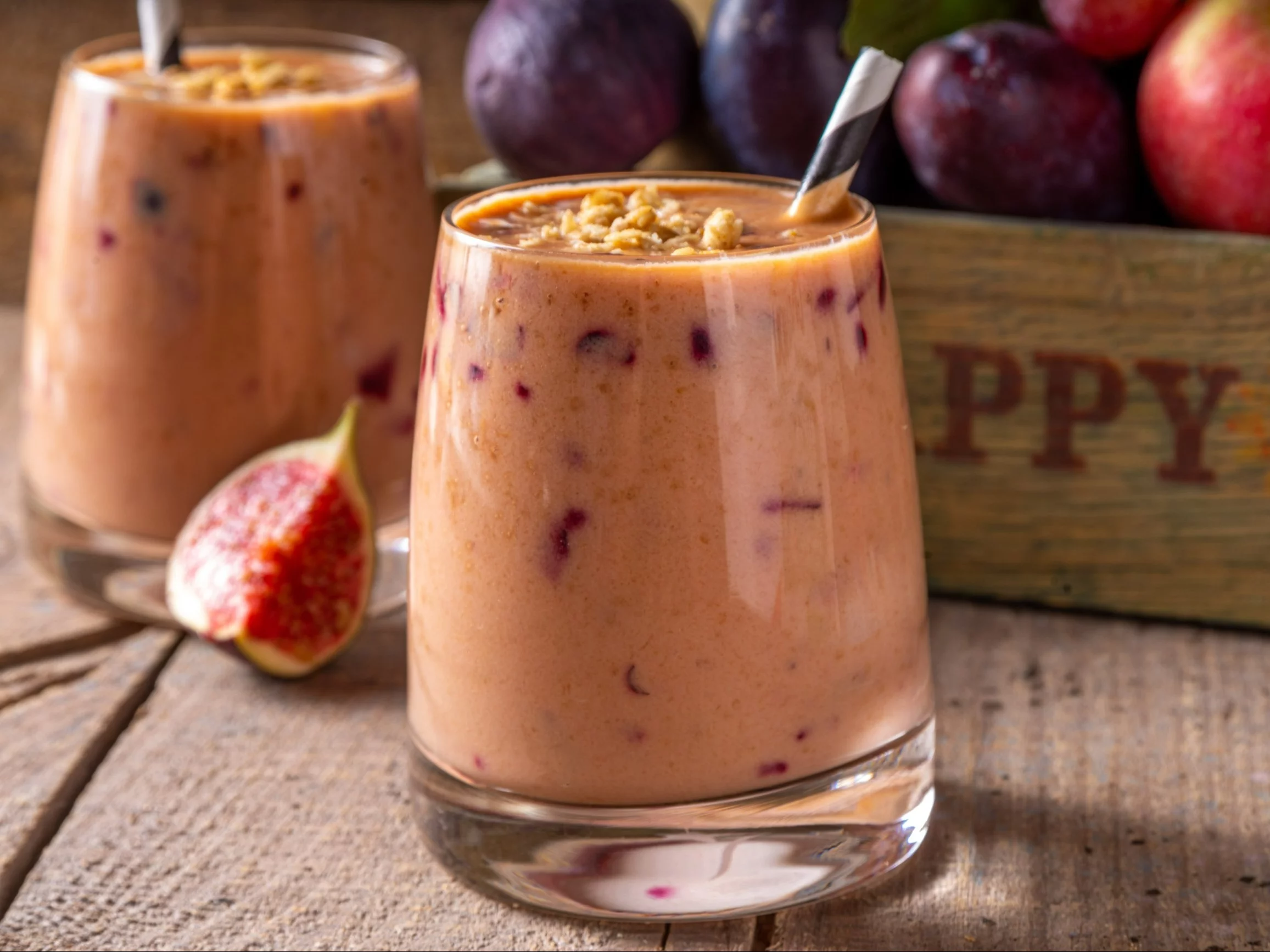 Smoothie jogurtowe z owocami