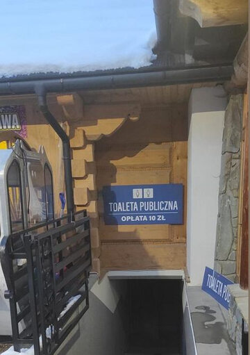 Toaleta w Zakopanem