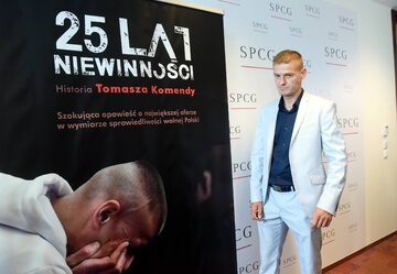 Tomasz Komenda na promocji książki "25 lat niewinności"