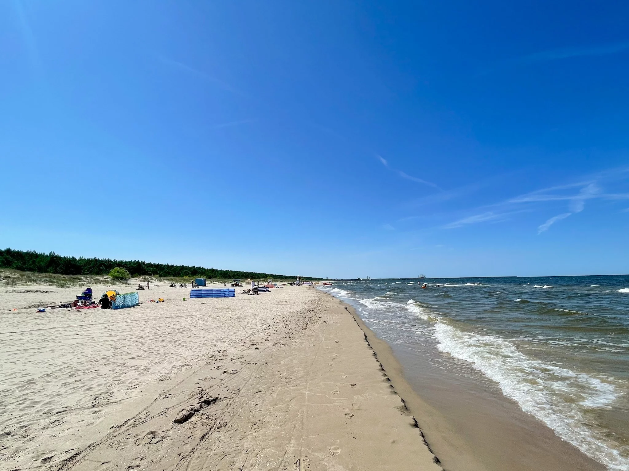 Plaża na prawobrzeżu Świnoujścia