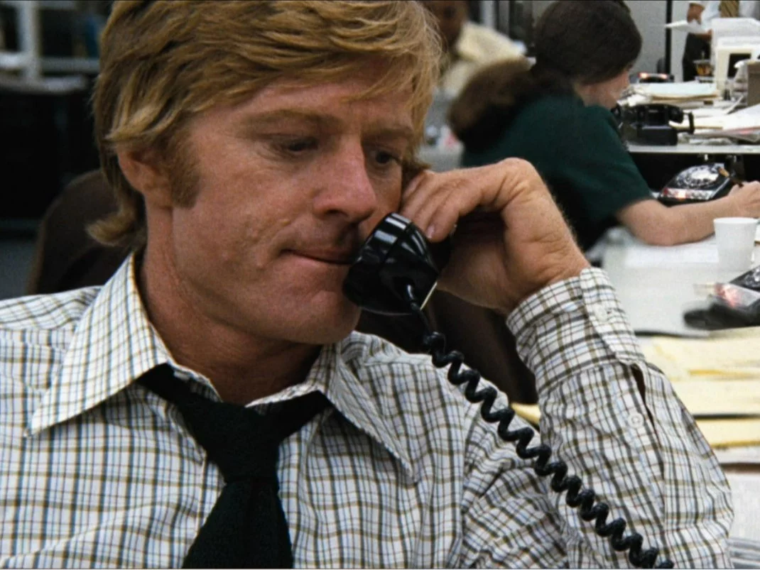Robert Redford w filmie „Wszyscy ludzie prezydenta”