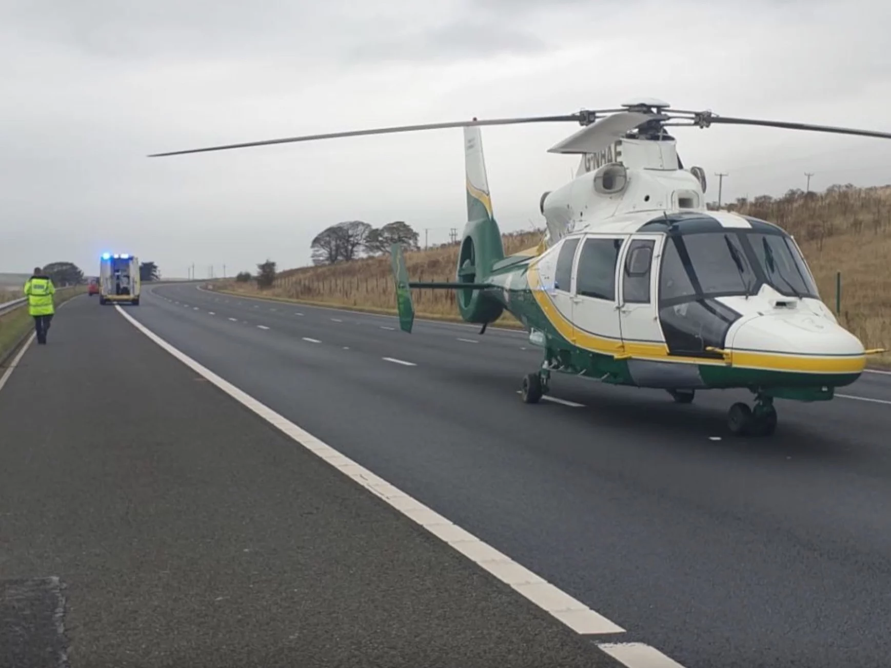 Wypadek na autostradzie M6 w Cumbrii