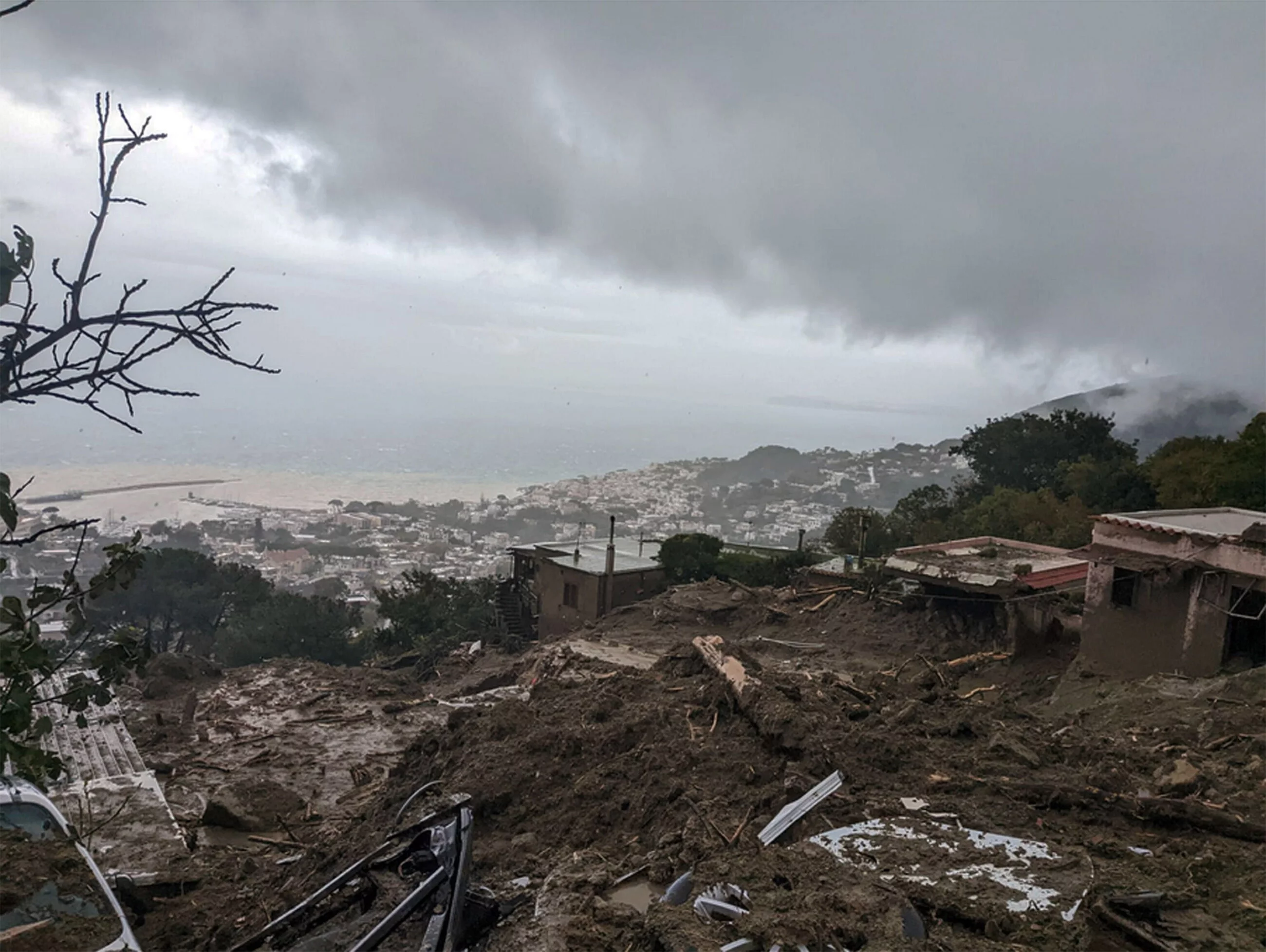 Osuwisko na wyspie Ischia