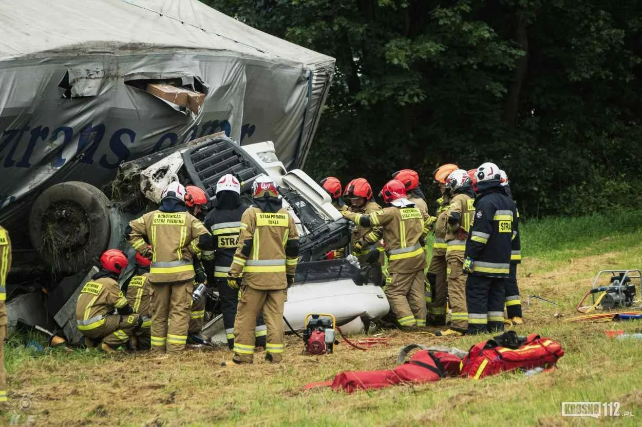 Wypadek na DK19 pod Krosnem