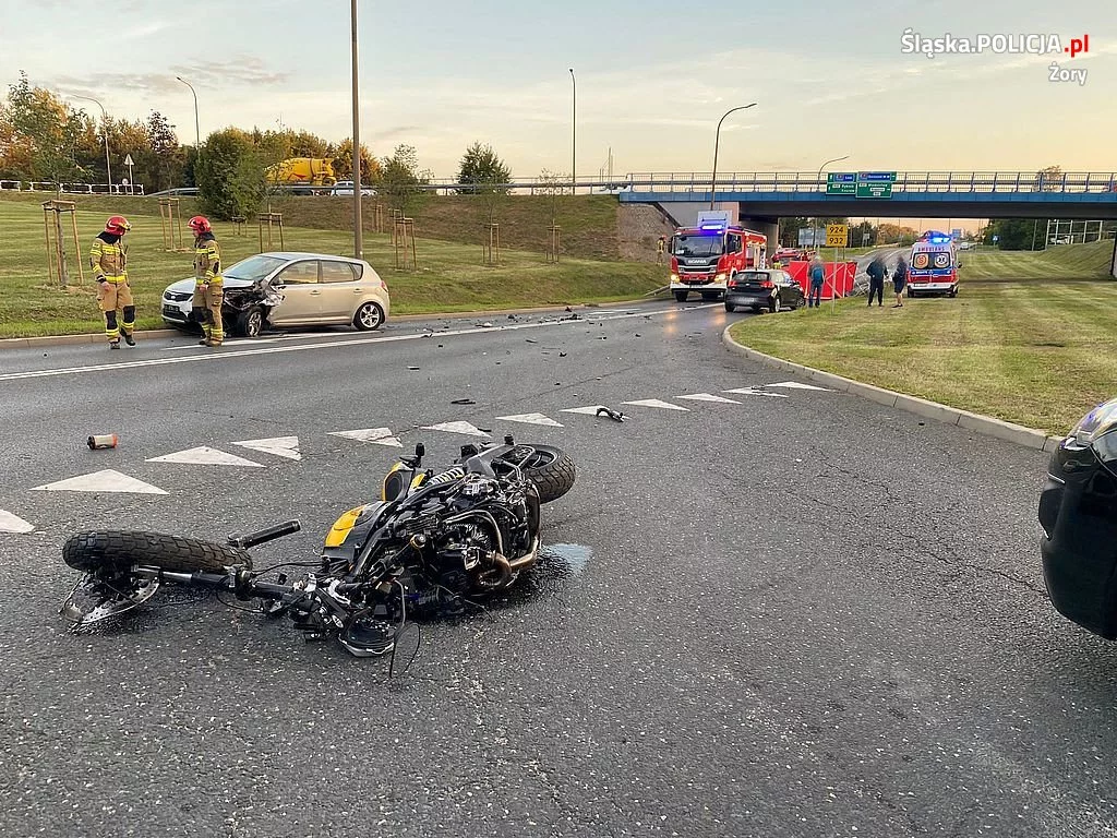 Tragiczny wypadek motocyklisty