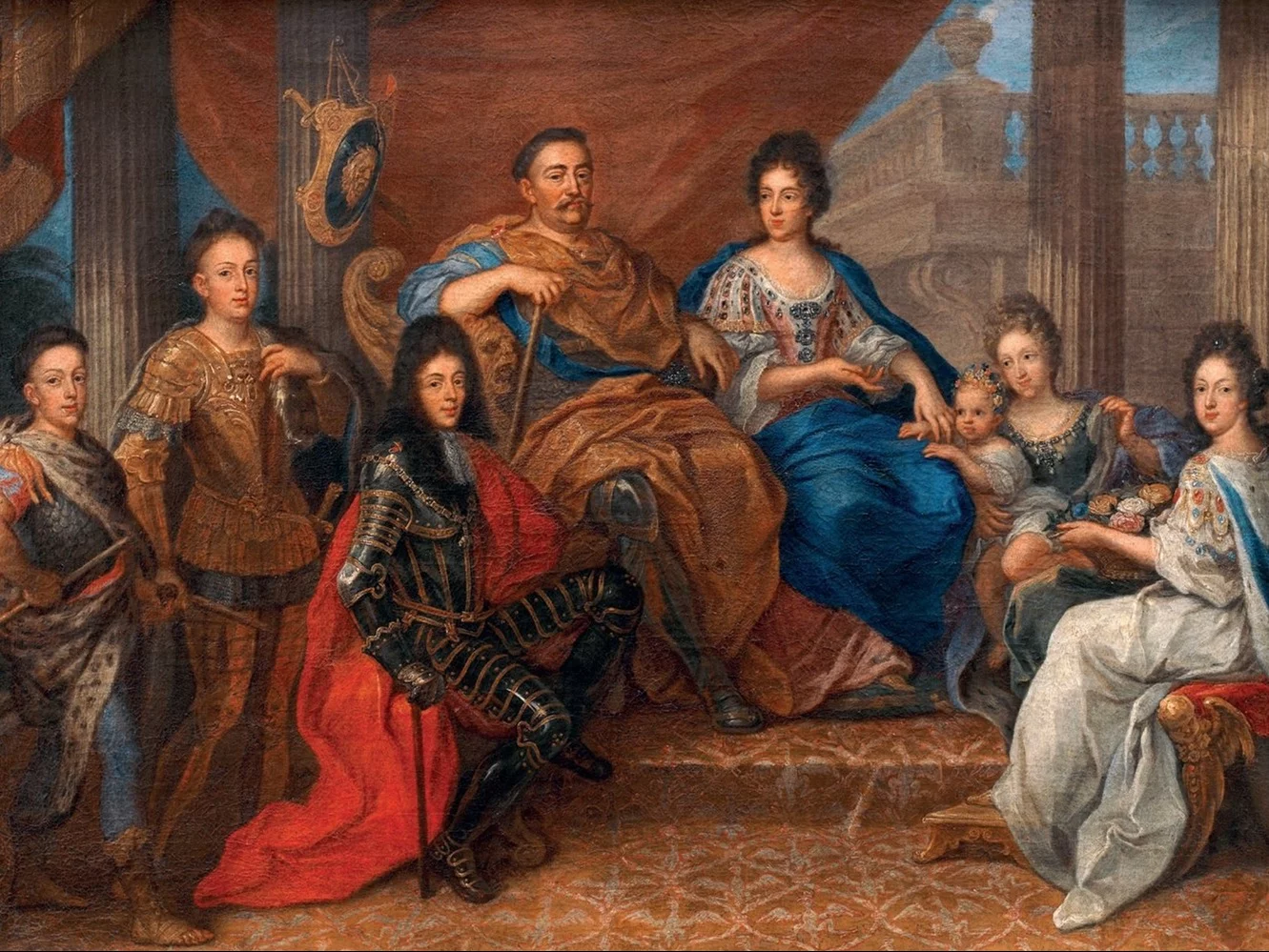 Jan III Sobieski z rodziną