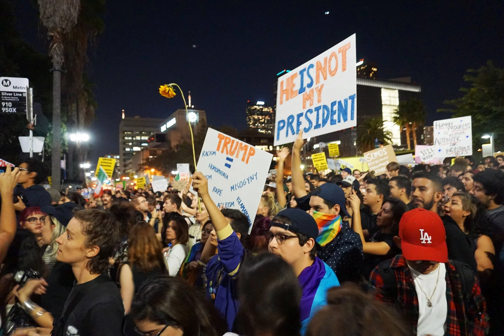 Protest po wyborze Trumpa, Los Angeles