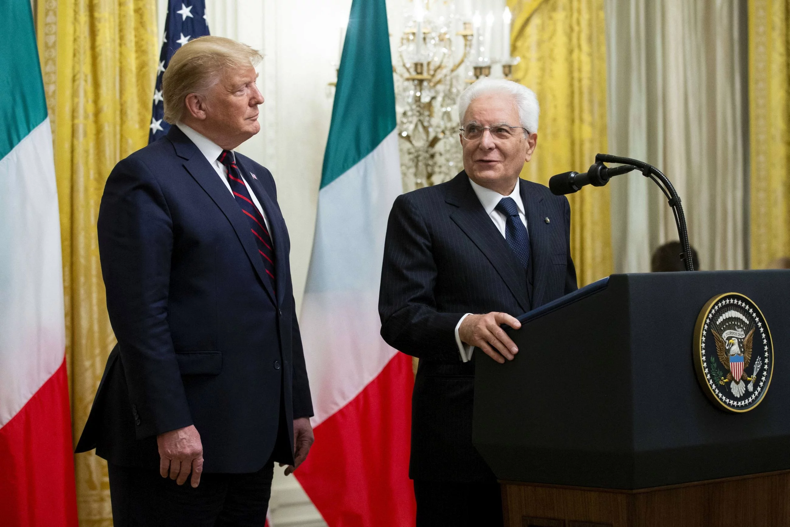 Donald Trump i Sergio Mattarella