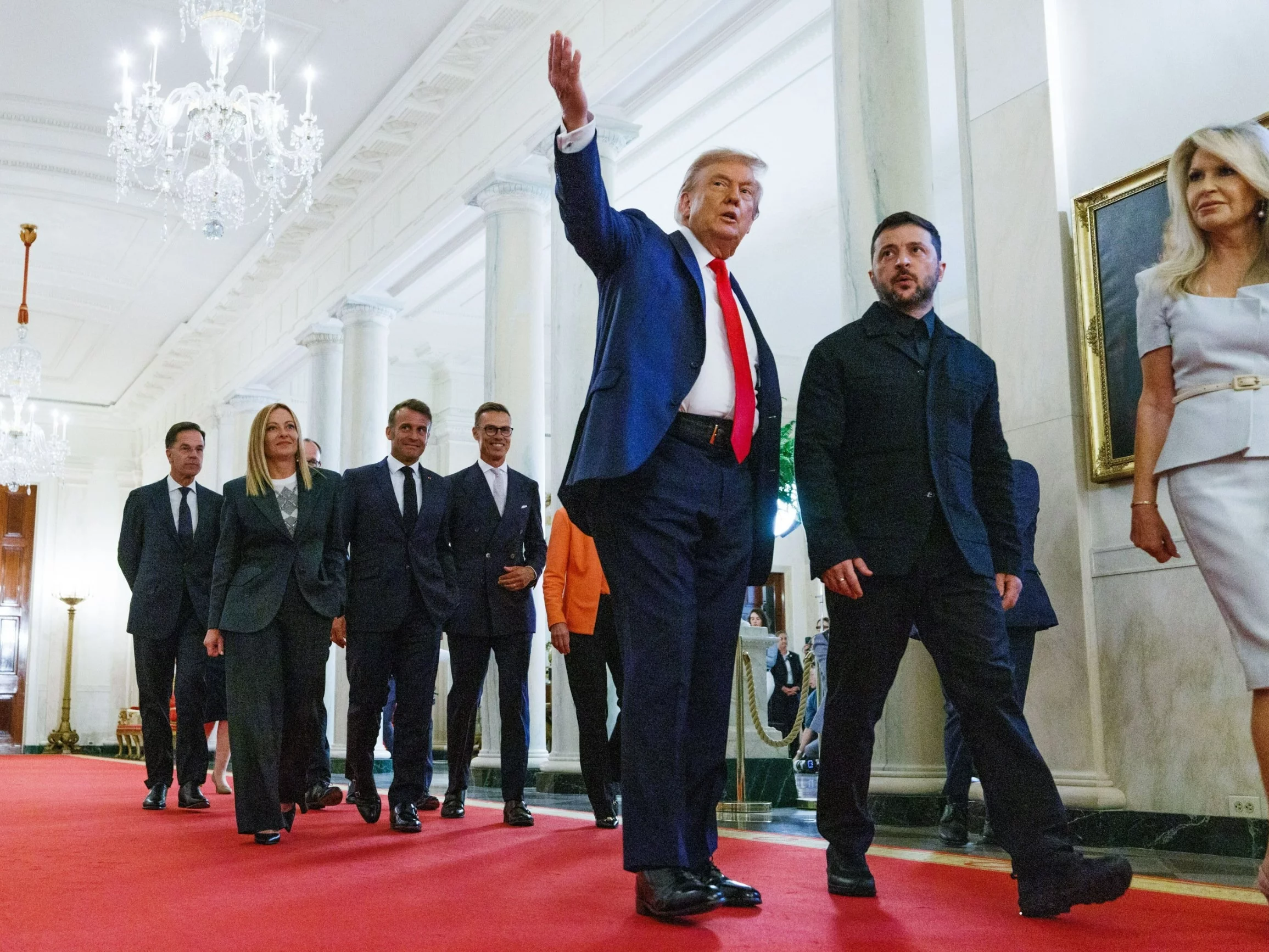 Spotkanie Donalda Trumpa z Wołodymyrem Zełenskim i europejskimi liderami