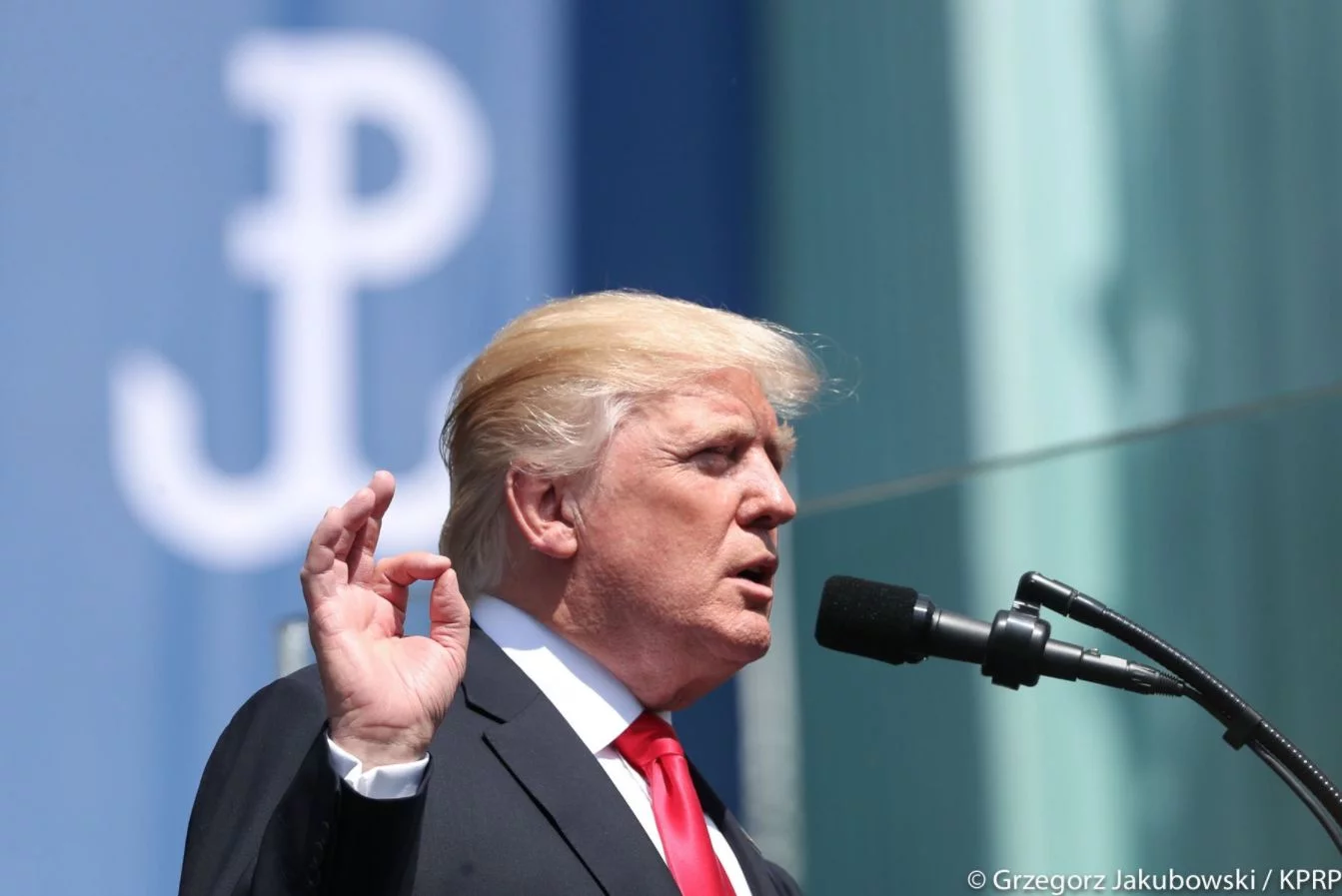 Donald Trump na pl. Krasińskich