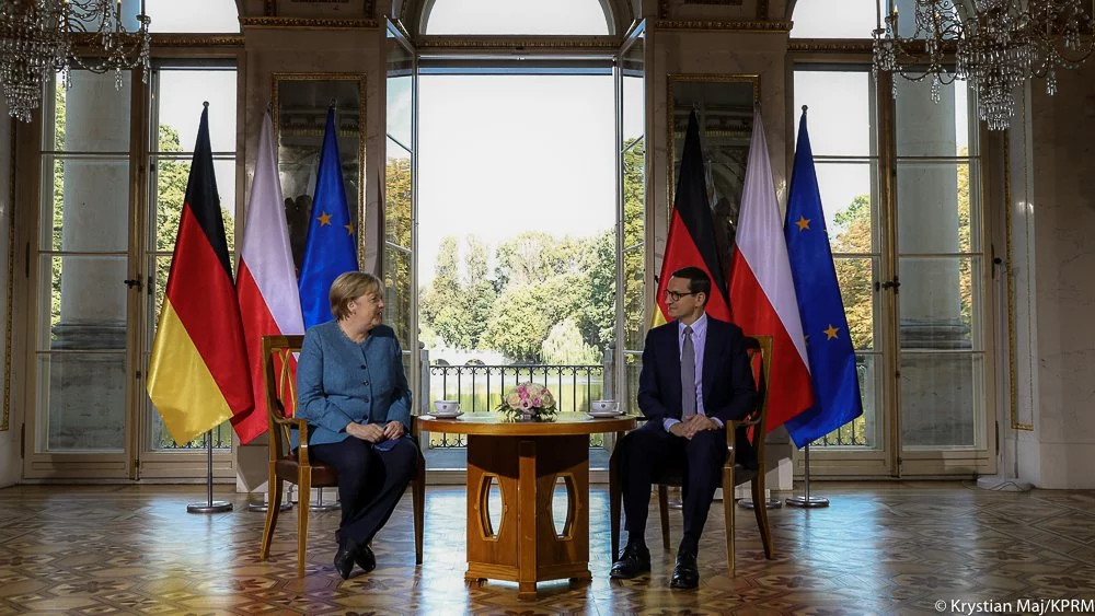 Angela Merkel i Mateusz Morawiecki