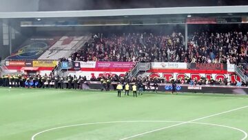 Trybuny na meczu Maastricht – Roda