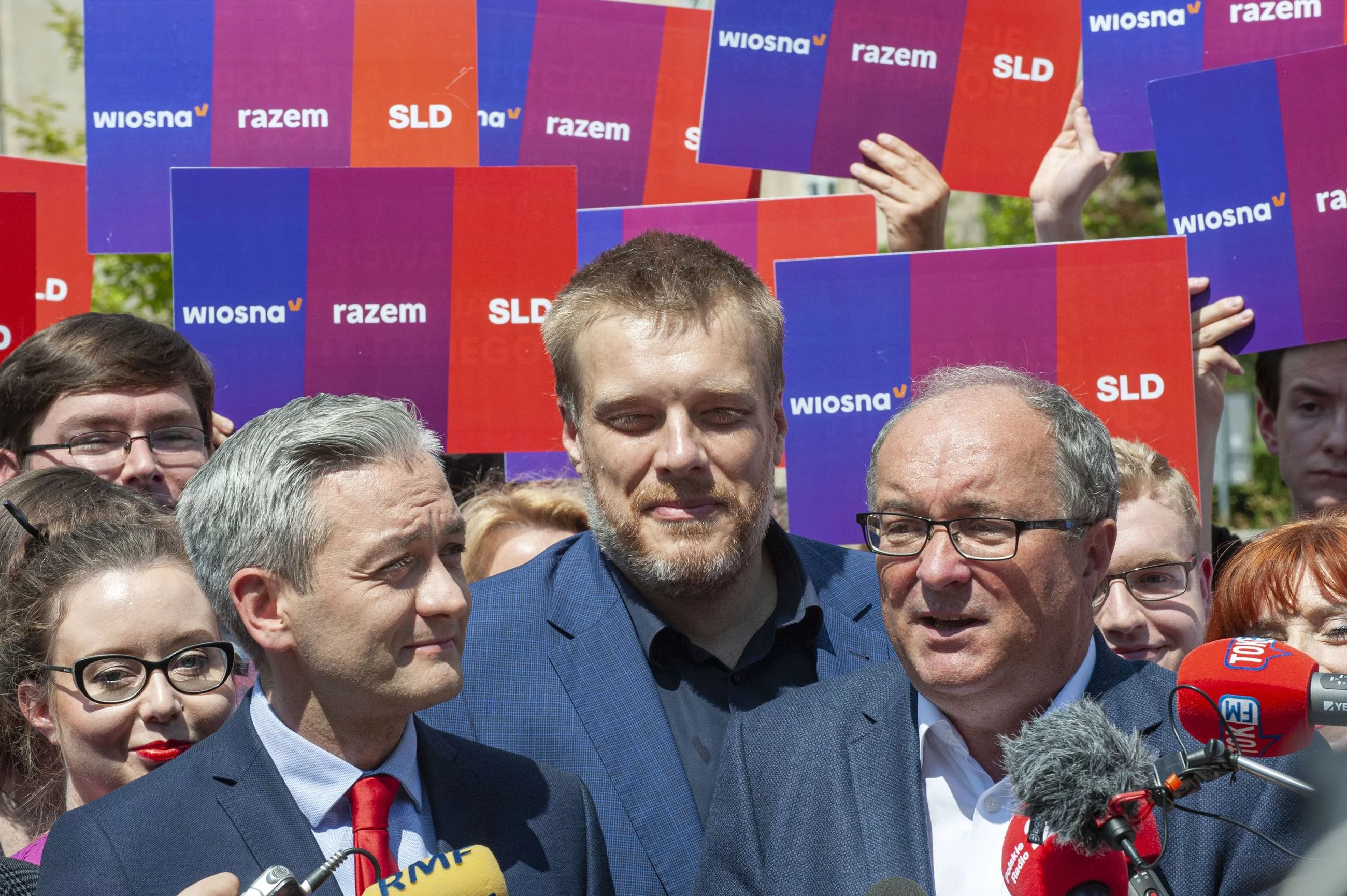 Robert Biedroń, Adrian Zandberg i Włodzimierz Czarzasty