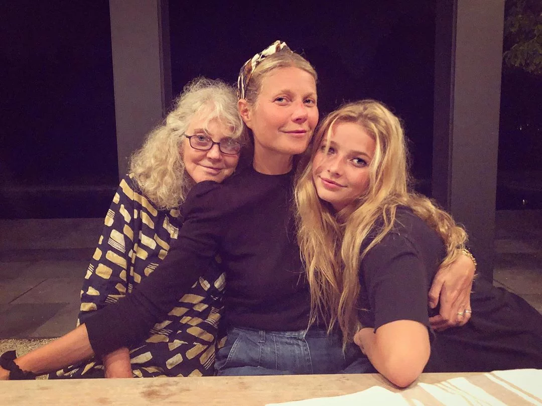 Blythe Danner, Gwyneth Paltrow i Apple Martin