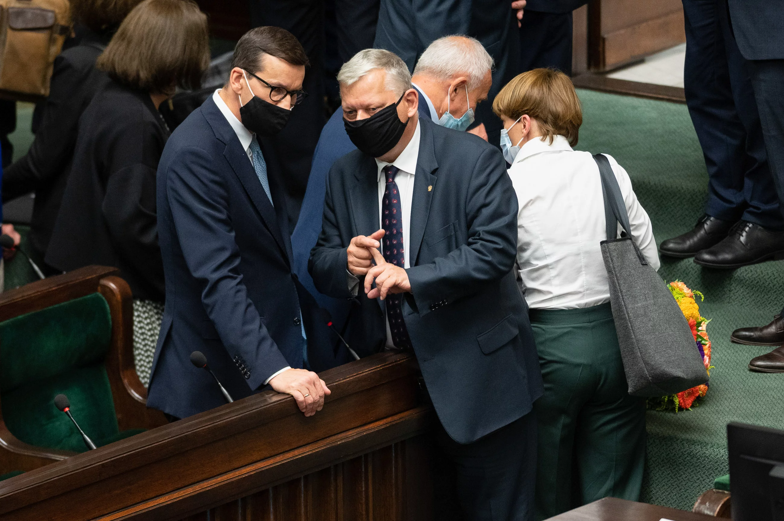 Mateusz Morawiecki i Marek Suski