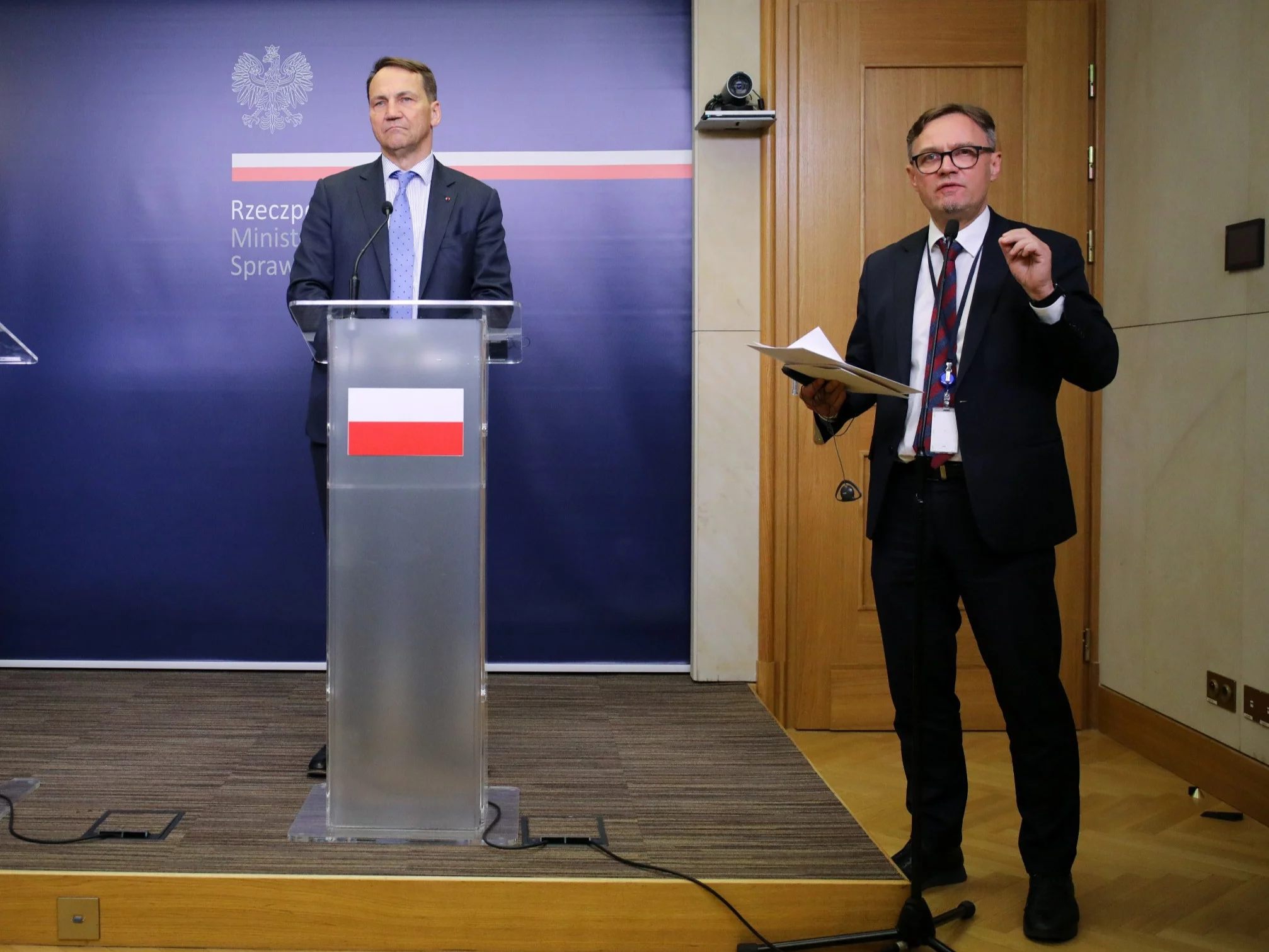 Radosław Sikorski i Paweł Wroński