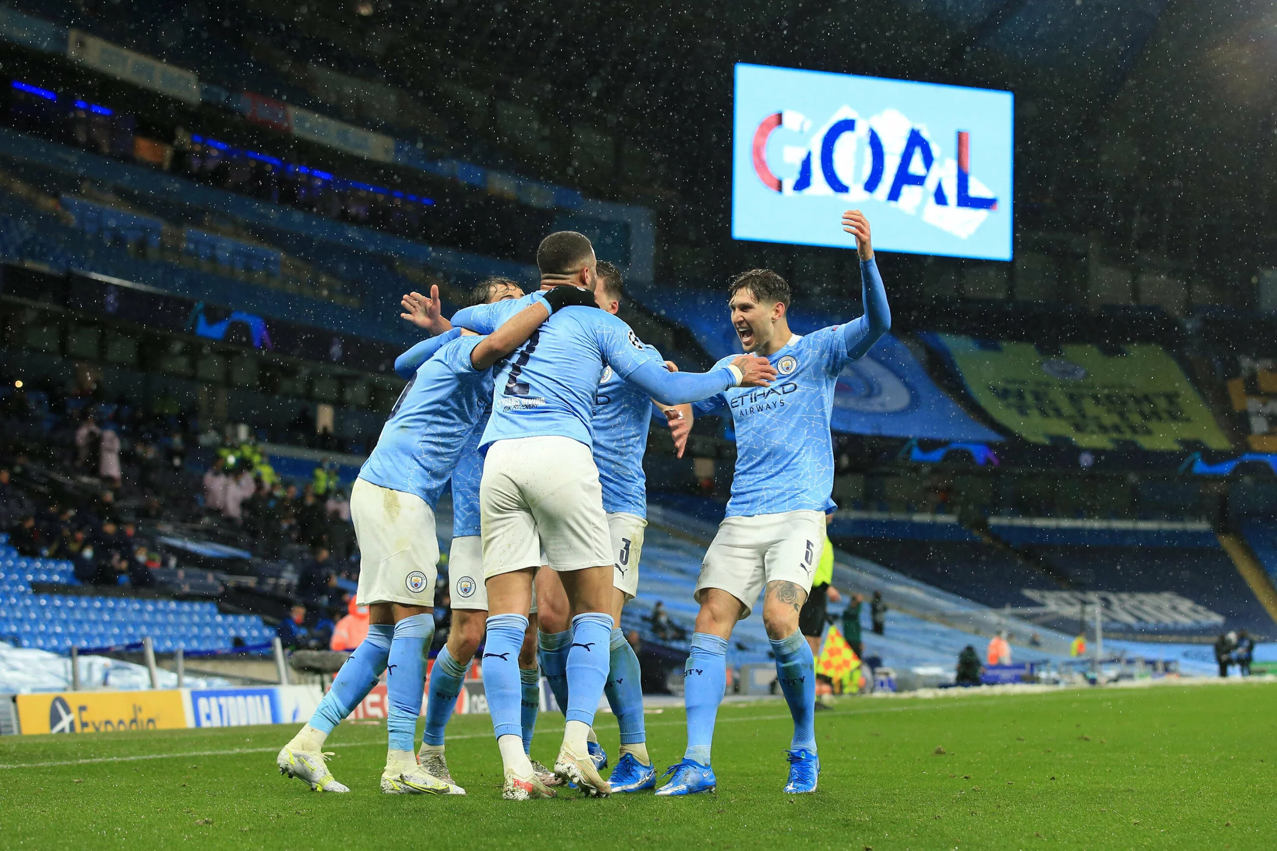 John Stones, Kyle Walker, Ruben Dias, Riyad Mahrez