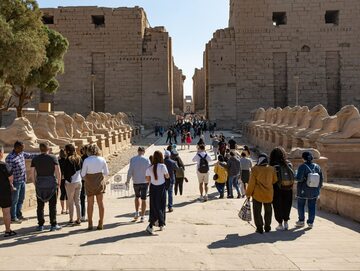 Turyści w Luksorze