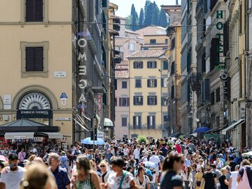 Turyści we Florencji