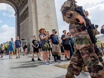 Turyści we Francji