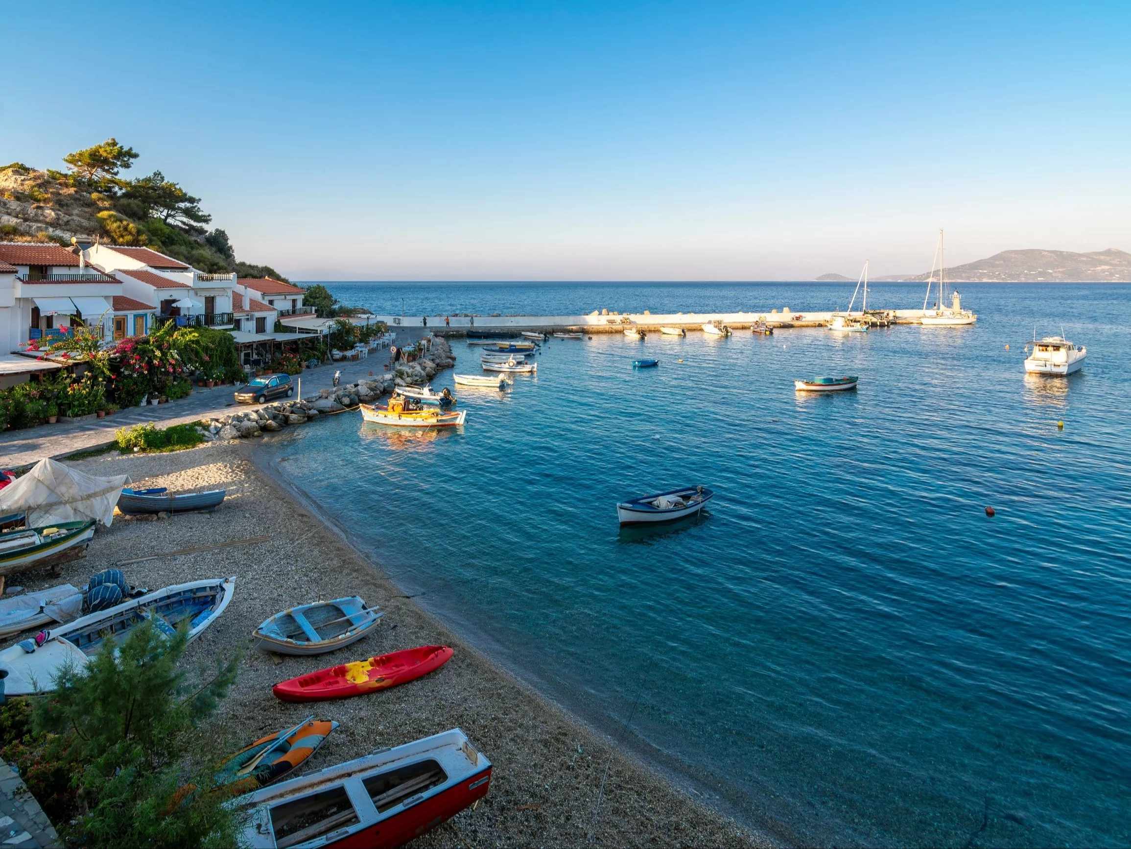 Port w Kokkari na Samos