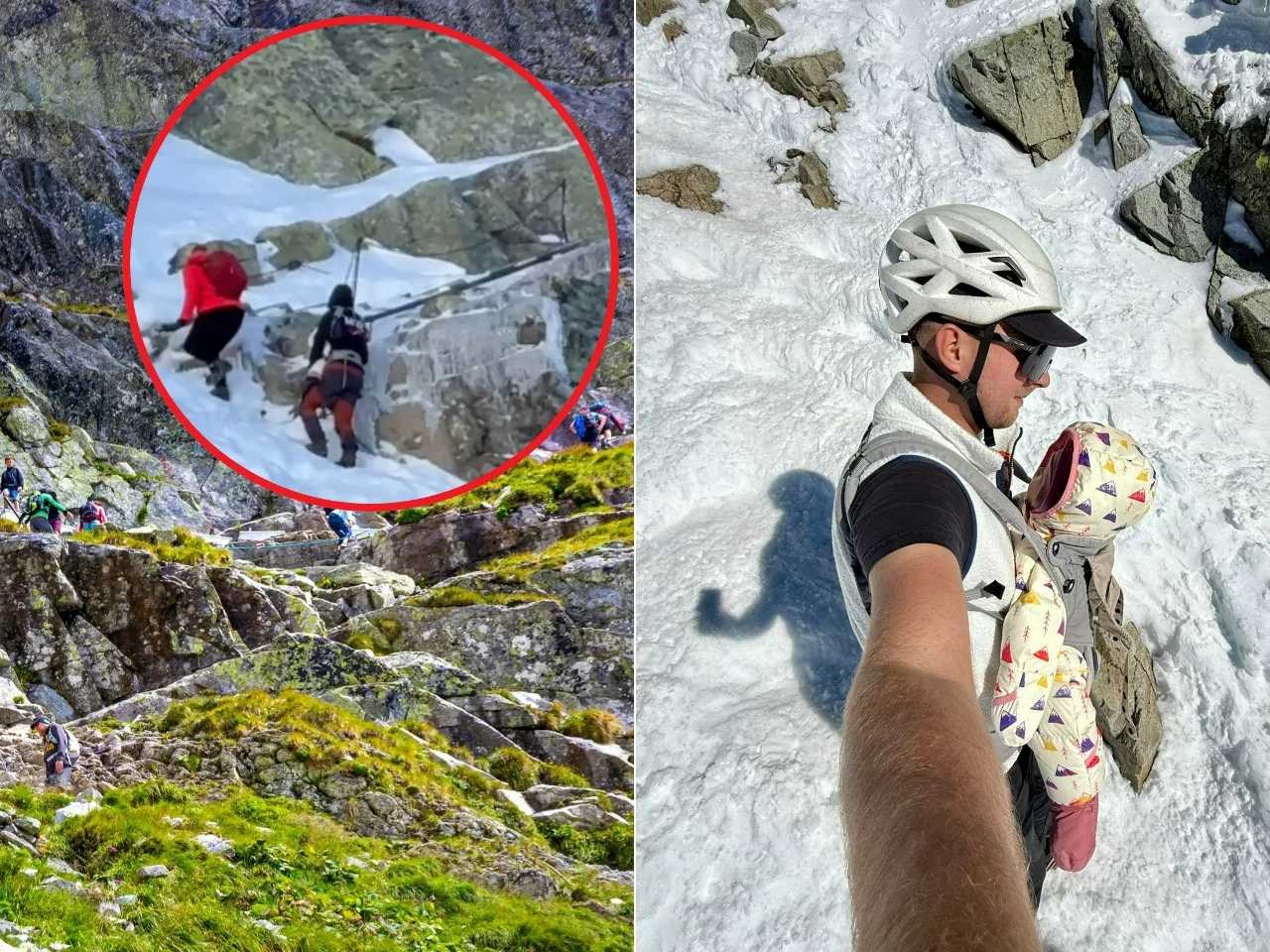 Turyści zabrali 9-miesięczną córkę na Rysy, pomagał im przewodnik Szymon Stoch