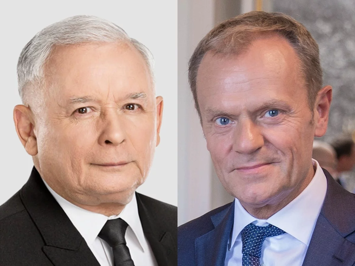 Jarosław Kaczyński (po lewej) i Donald Tusk.