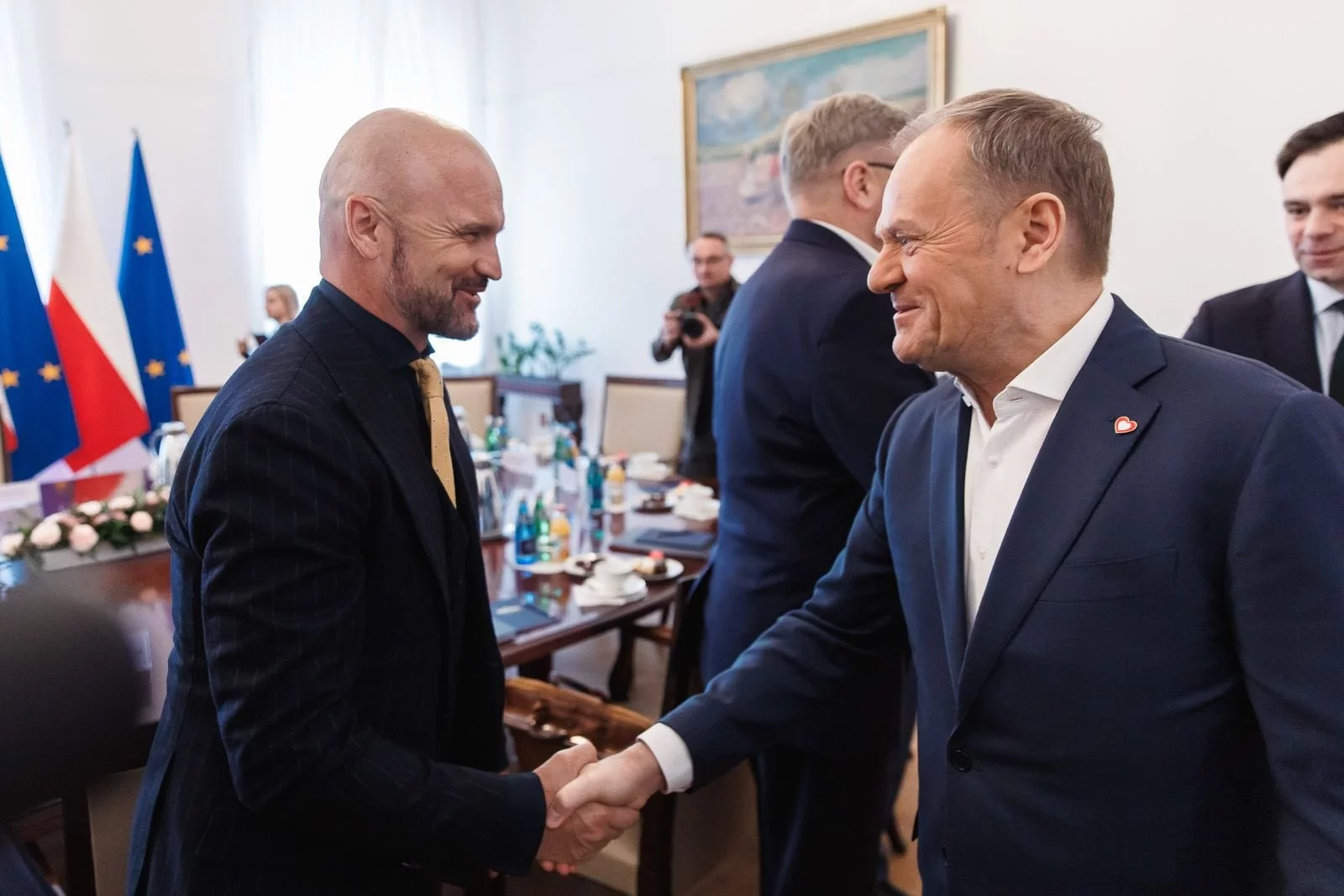 Donald Tusk i Rafał Brzoska