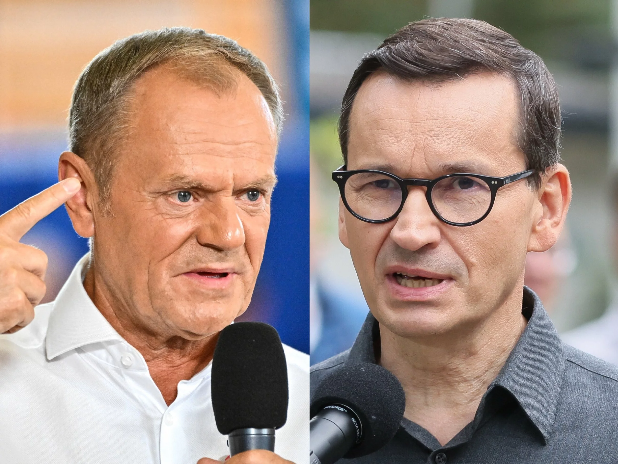 Donald Tusk i Mateusz Morawiecki