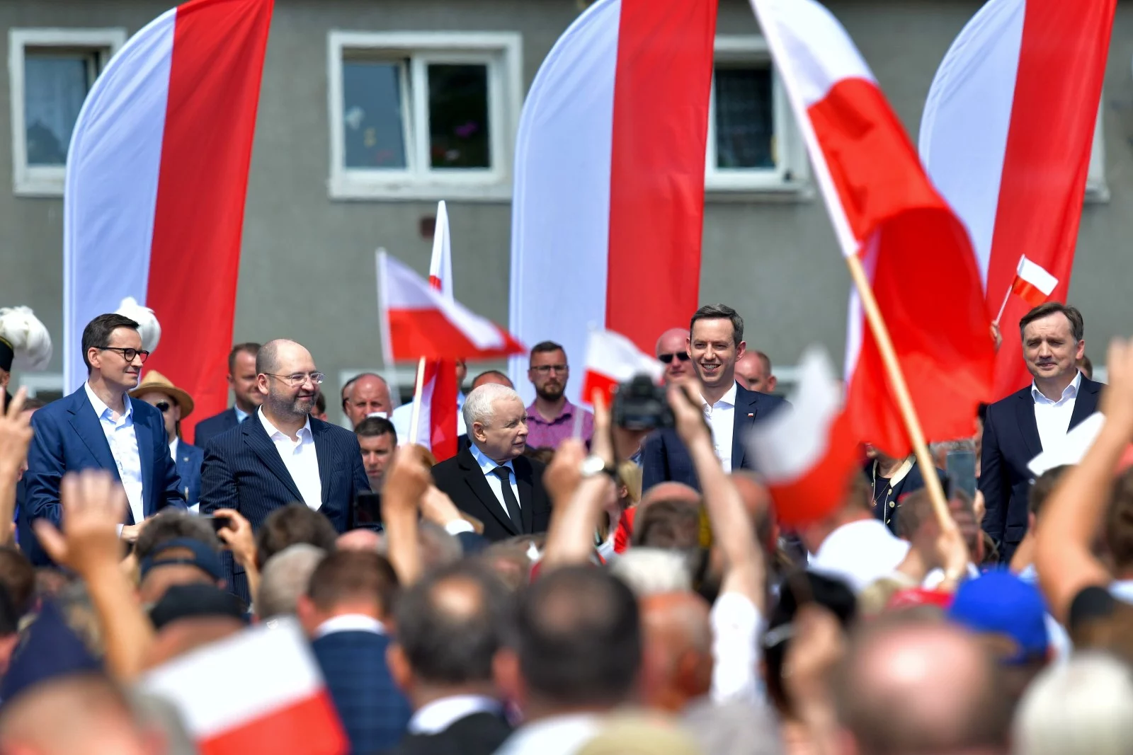 Jarosław Kaczyński w Bogatyni