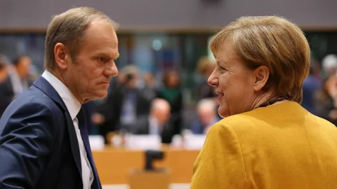 Donald Tusk i Angela Merkel ma szczycie w Brukseli w 2019 roku