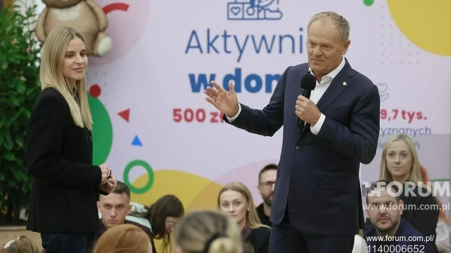Aleksandra Gajewska i Donald Tusk