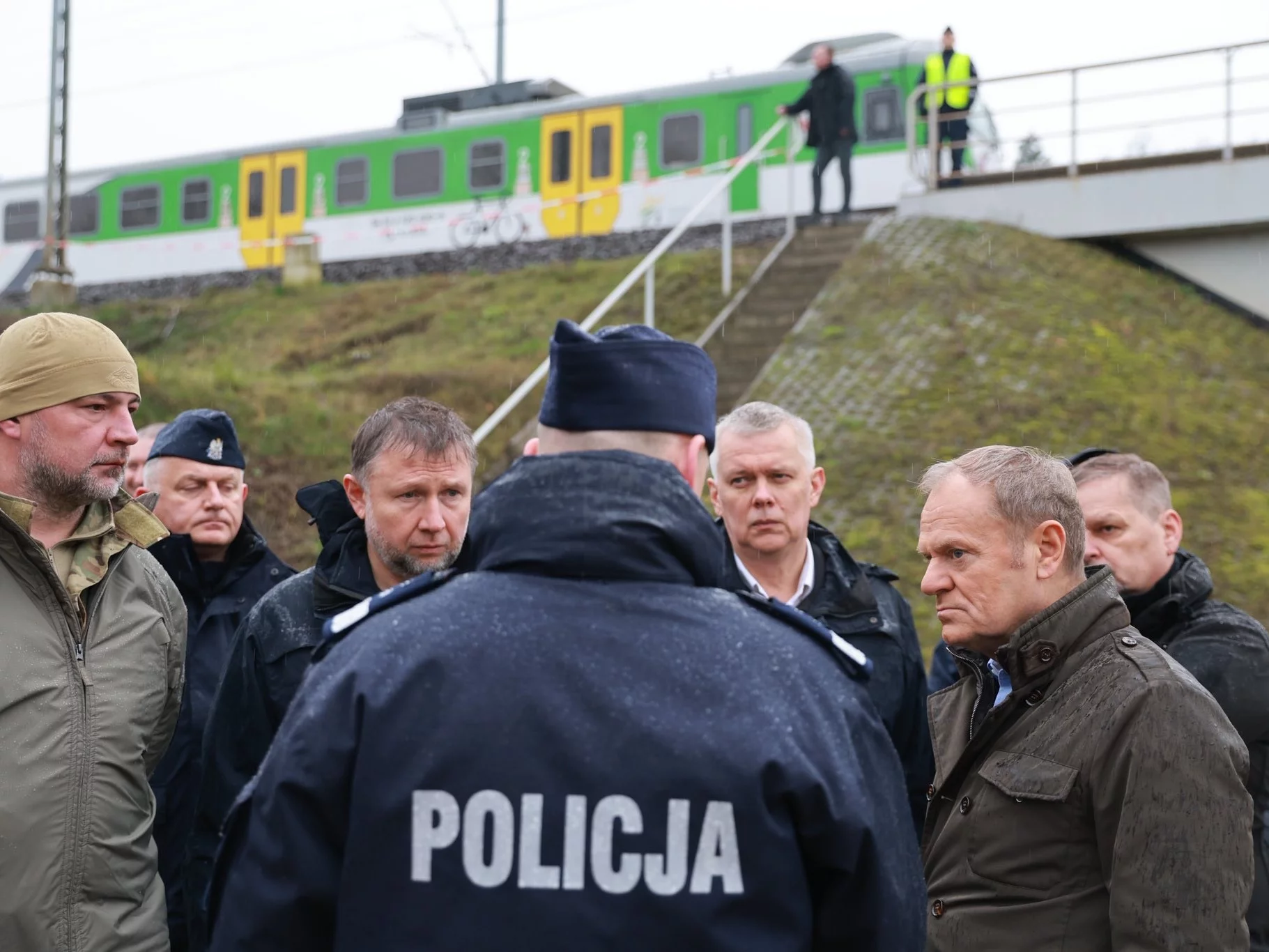 Donald Tusk, Tomasz Siemoniak i Marcin Kierwiński