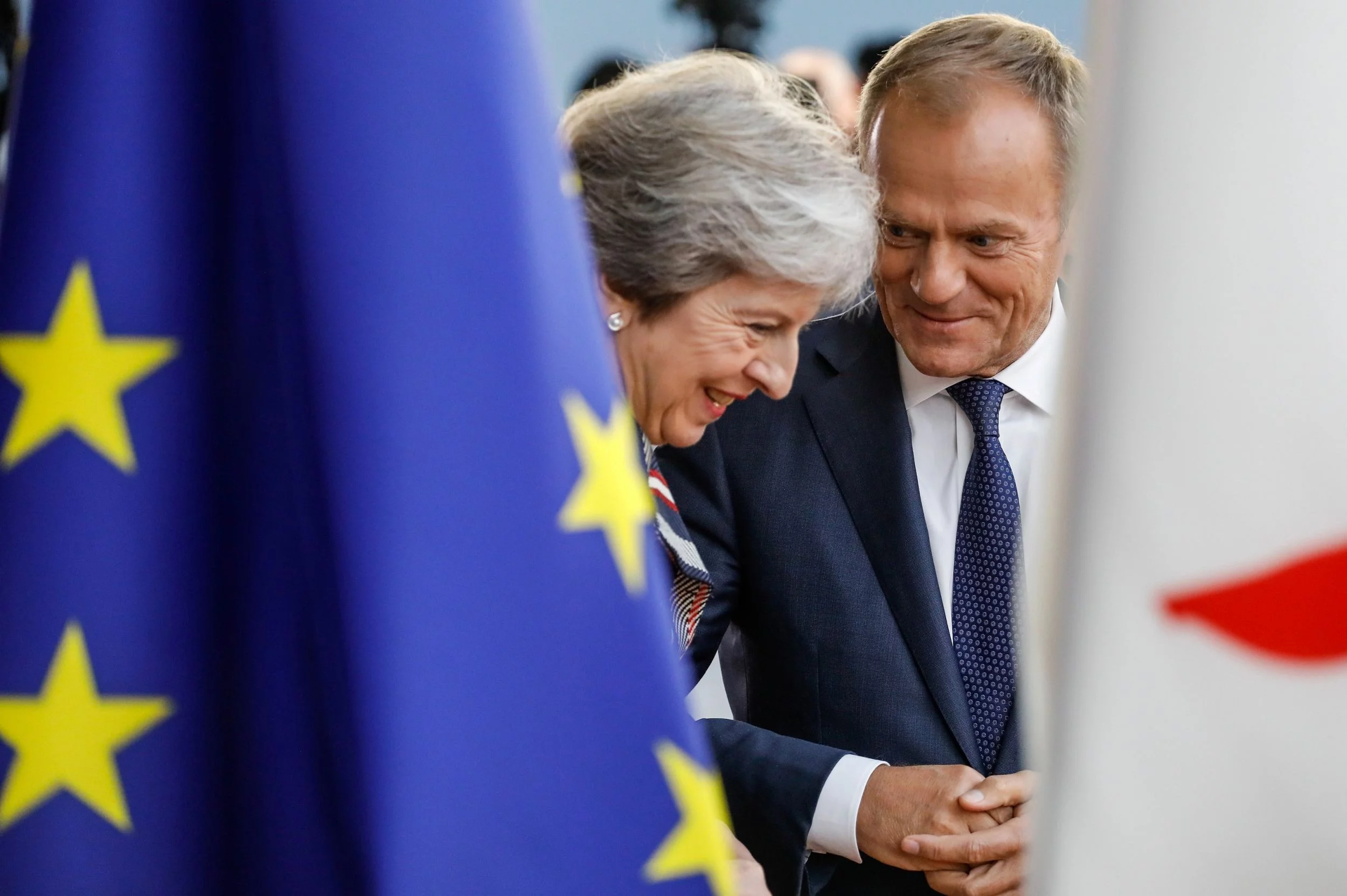 Theresa May i Donald Tusk