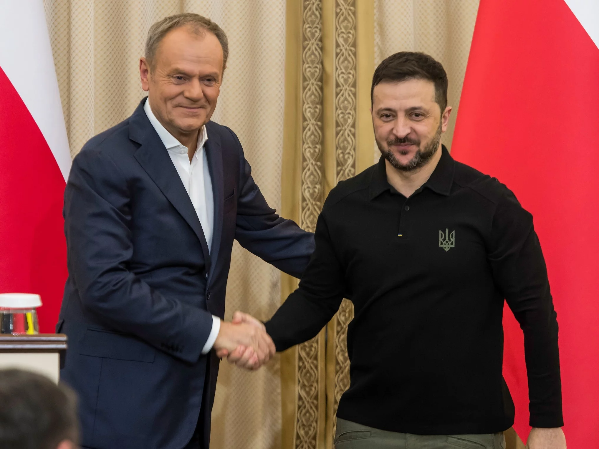 Donald Tusk i Wołodymyr Zełenski