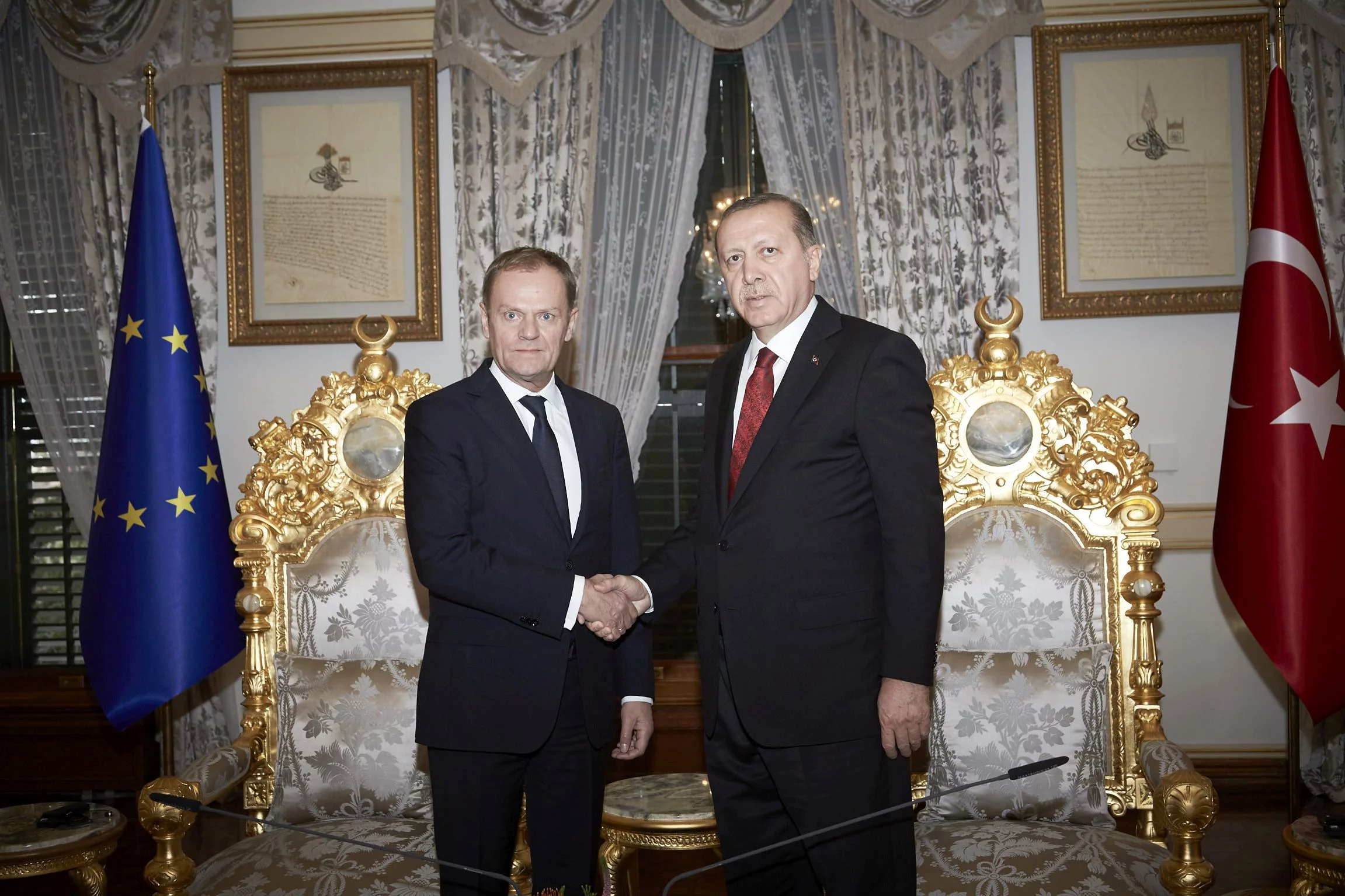 Donald Tusk i Recep Erdogan