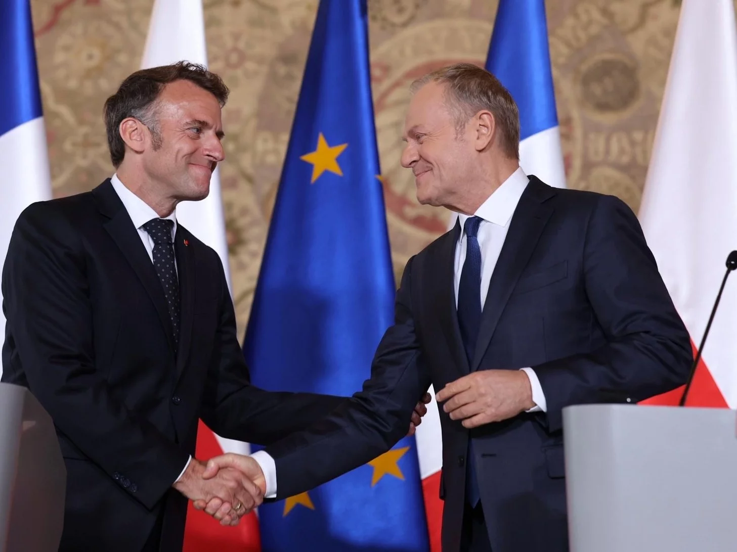 Emmanuel Macron i Donald Tusk