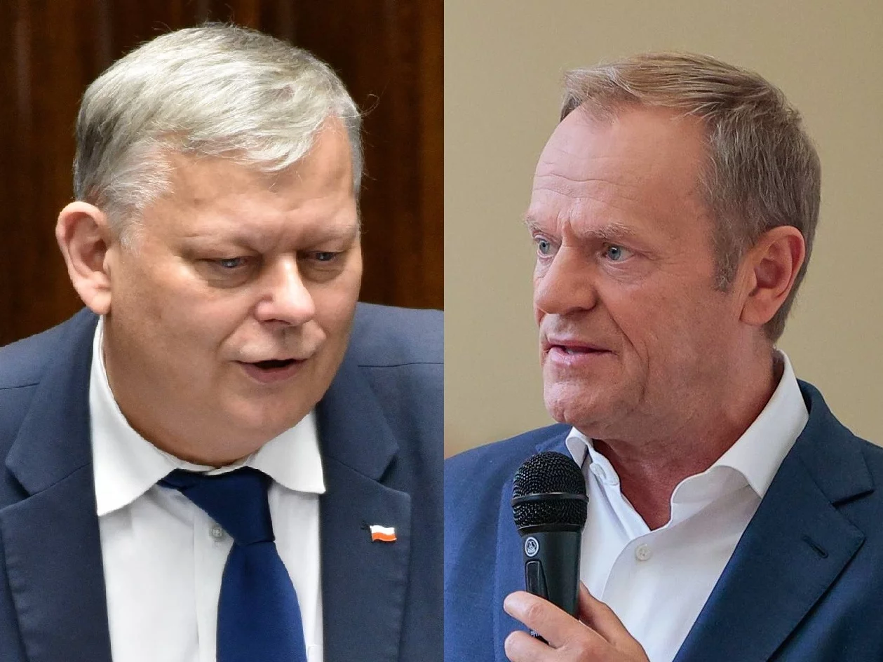 Marek Suski i Donald Tusk