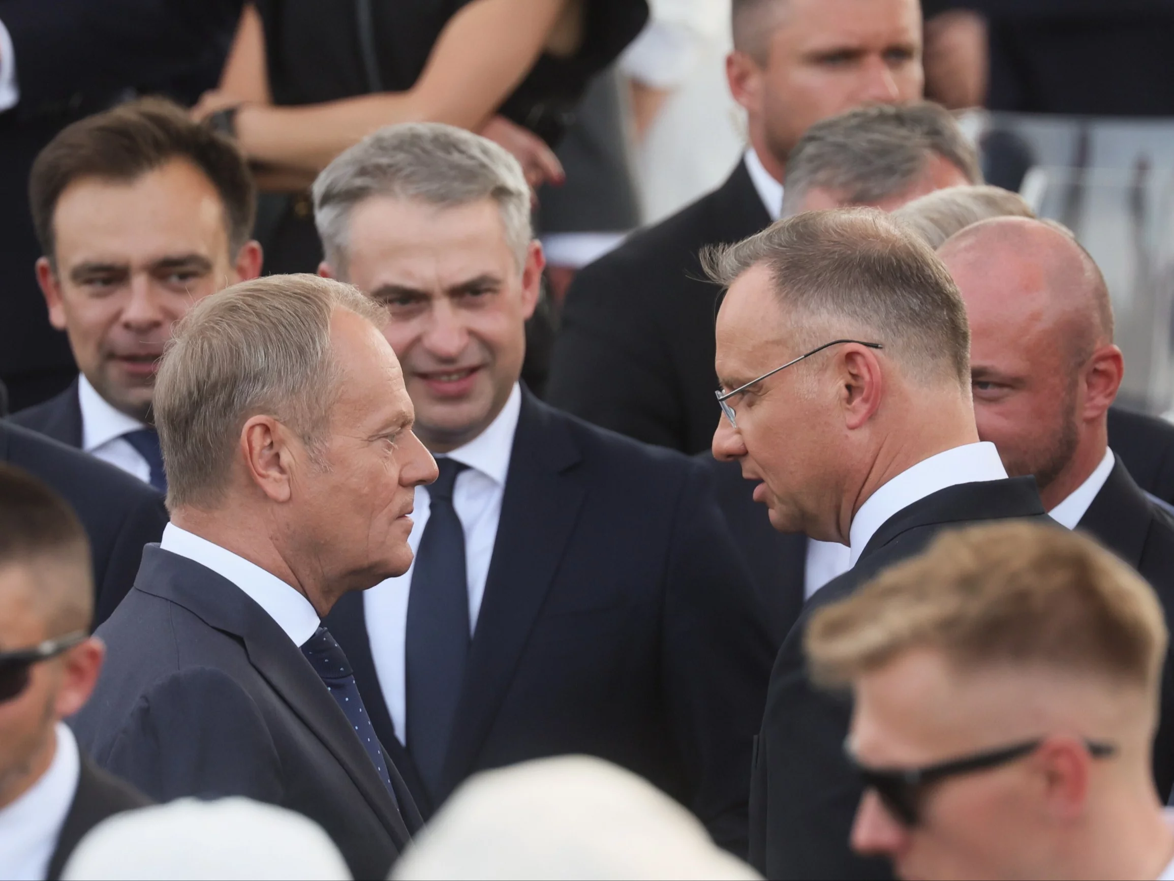 Donald Tusk i Andrzej Duda