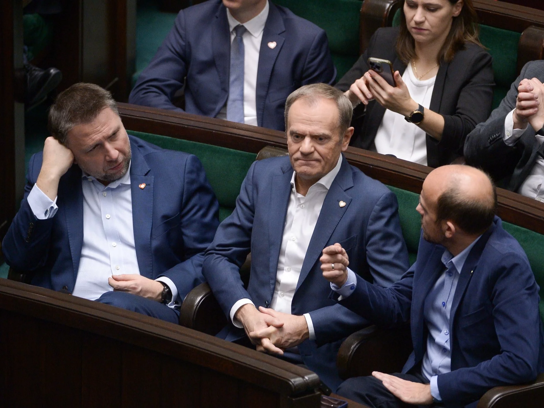 Donald Tusk, Marcin Kierwiński i Borys Budka