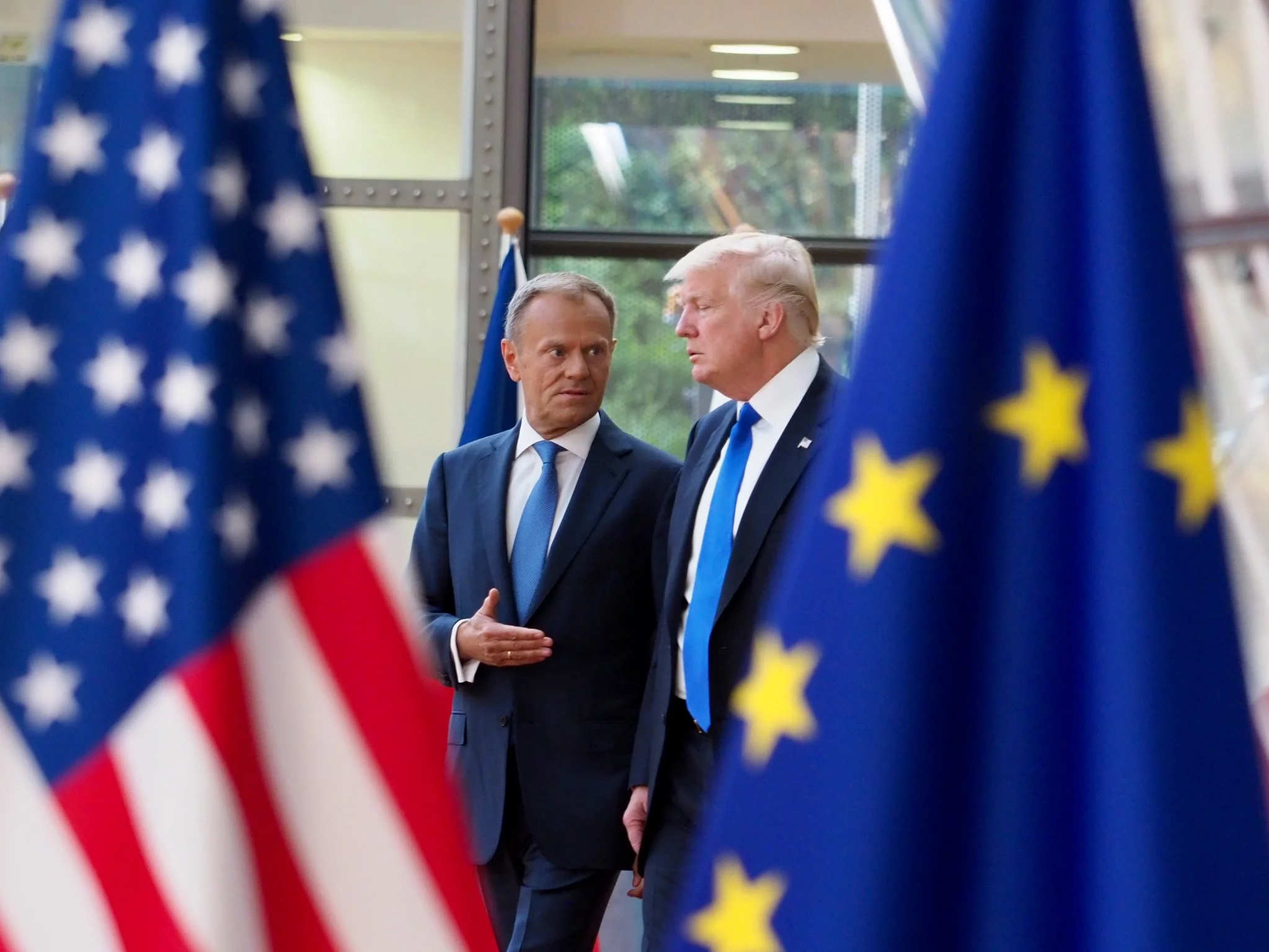 Donald Tusk i Donald Trump