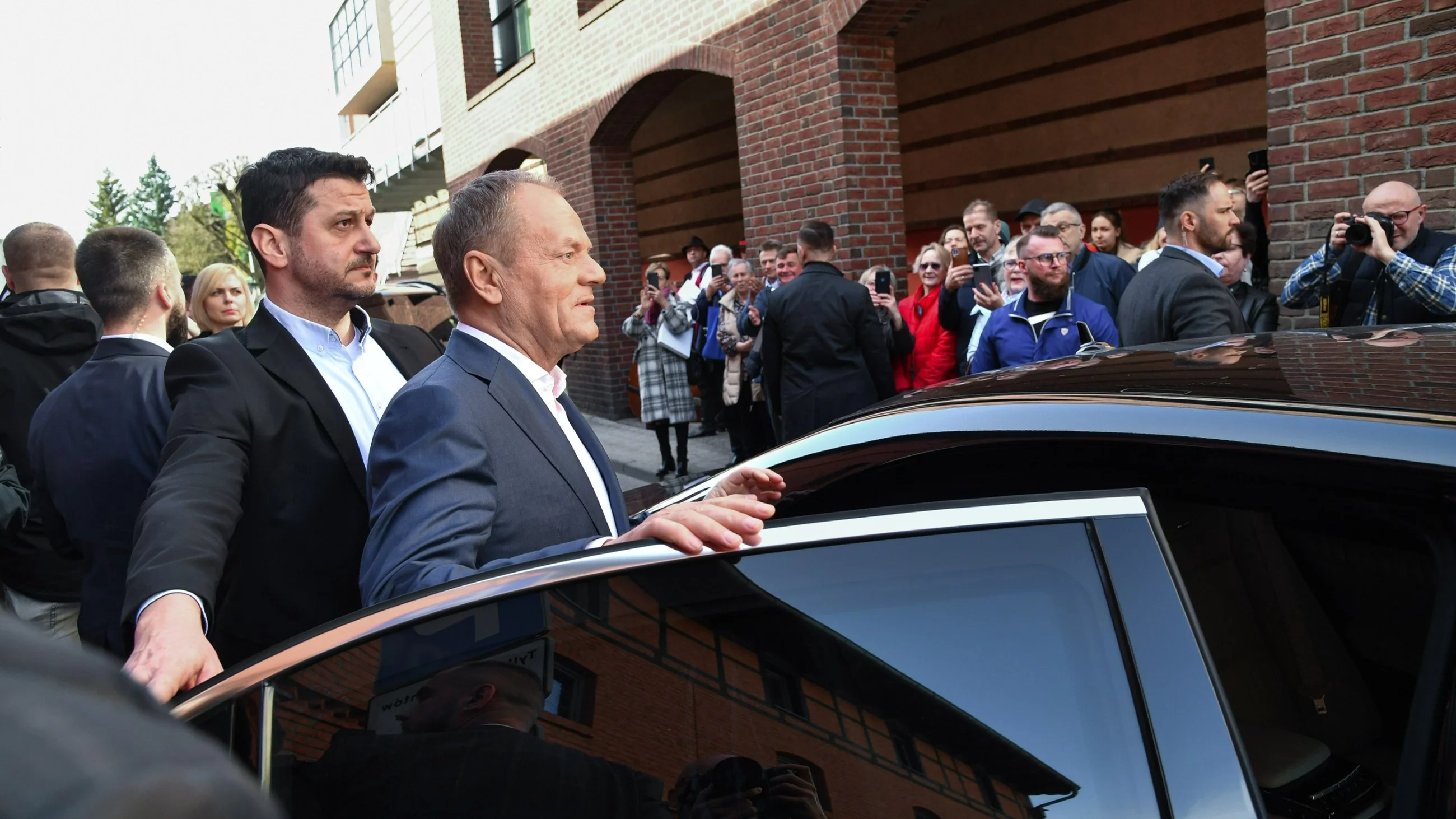 Donald Tusk po spotkaniu w Kościerzynie