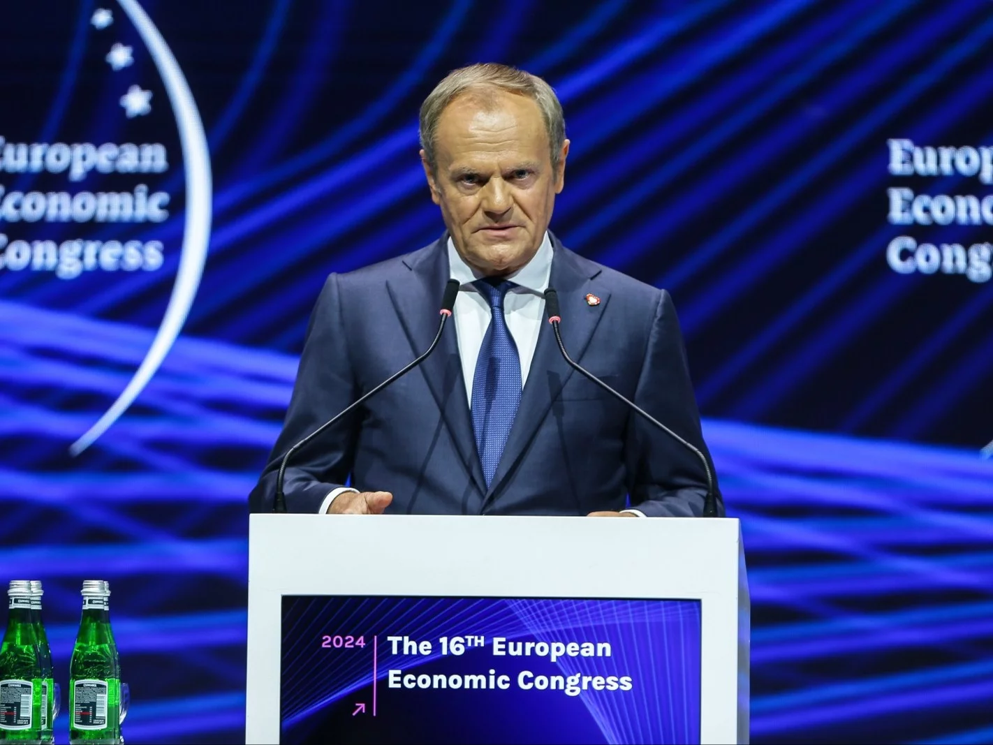 Premier Donald Tusk podczas Europejskiego Kongresu Gospodarczego