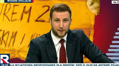 Miłosz Kłeczek na antenie TV Republika