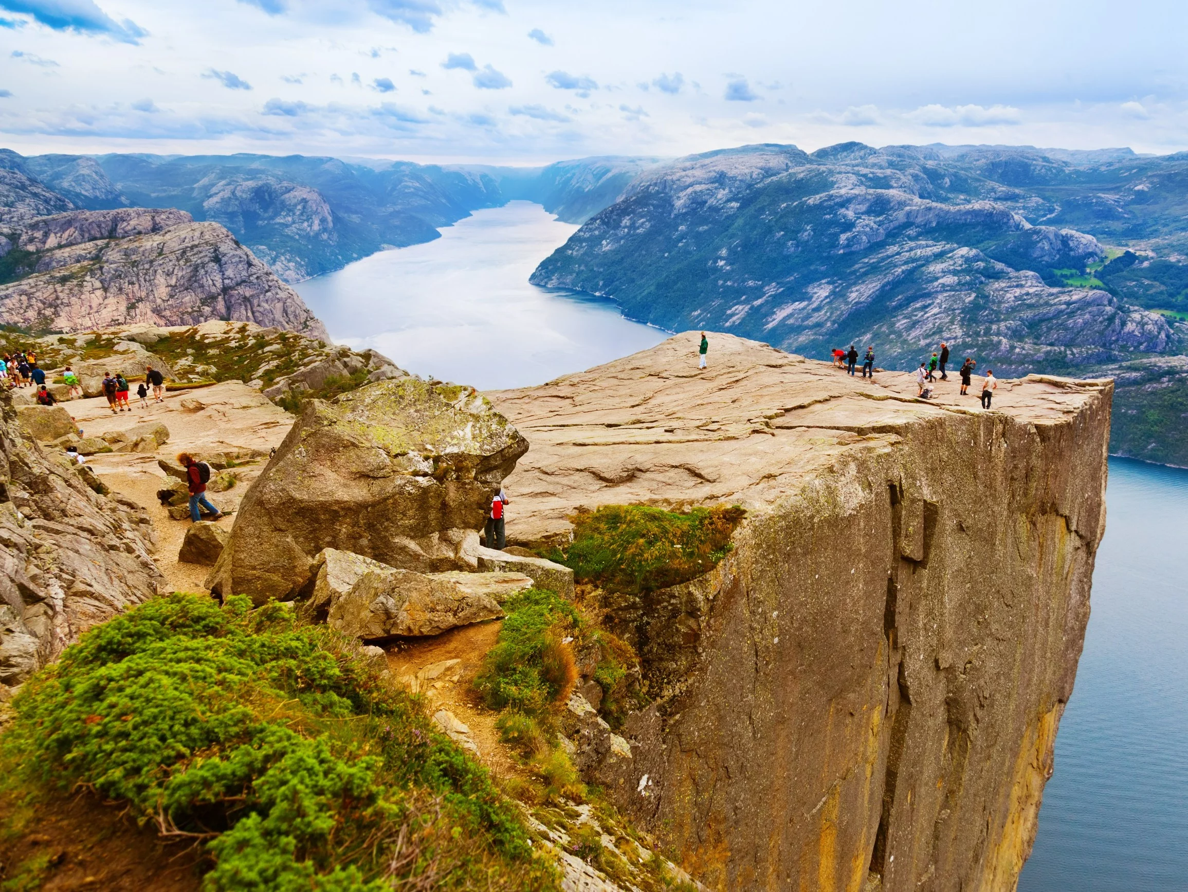 Klif Preikestolen w Norwegii